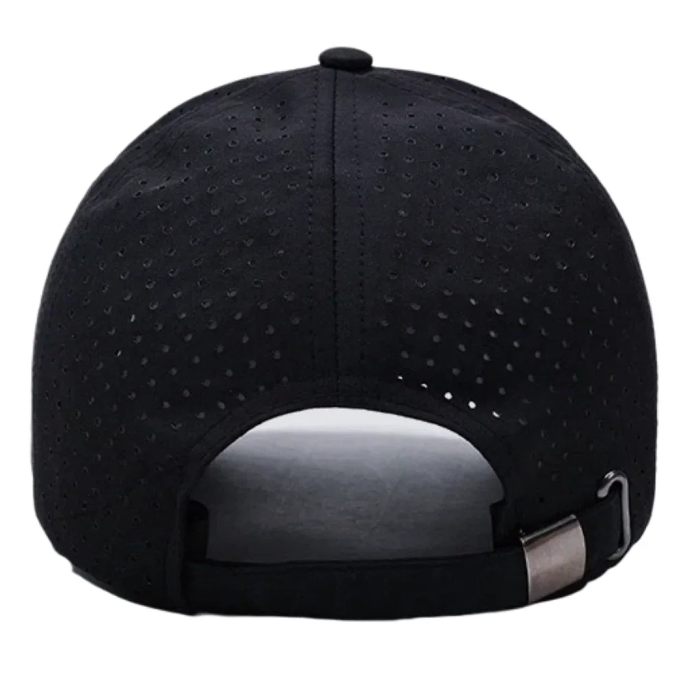 Unisex Perforated Quick-Dry Baseball Cap For Men Women Breathable Mesh Hat Sport Dad Hat Solid Color Casual Sun Visor Cap