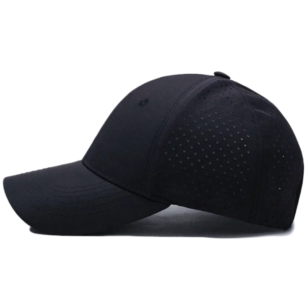 Unisex Perforated Quick-Dry Baseball Cap For Men Women Breathable Mesh Hat Sport Dad Hat Solid Color Casual Sun Visor Cap