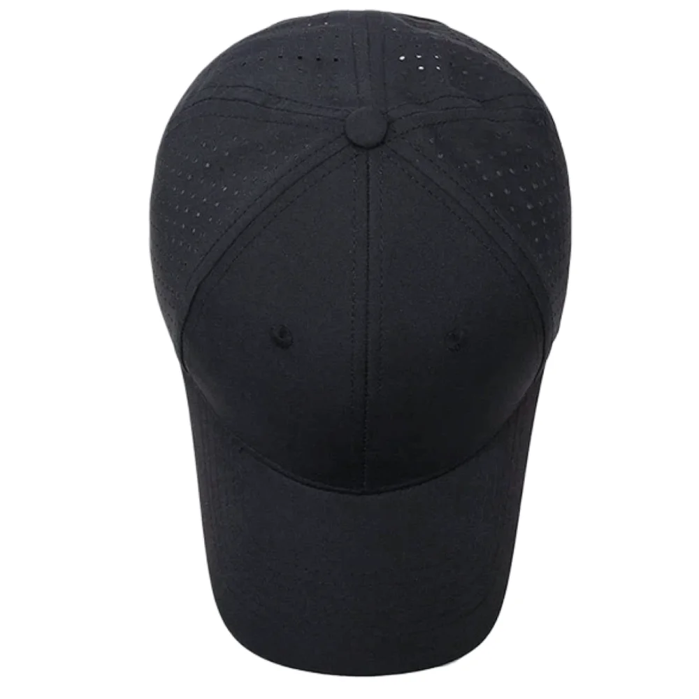 Unisex Perforated Quick-Dry Baseball Cap For Men Women Breathable Mesh Hat Sport Dad Hat Solid Color Casual Sun Visor Cap