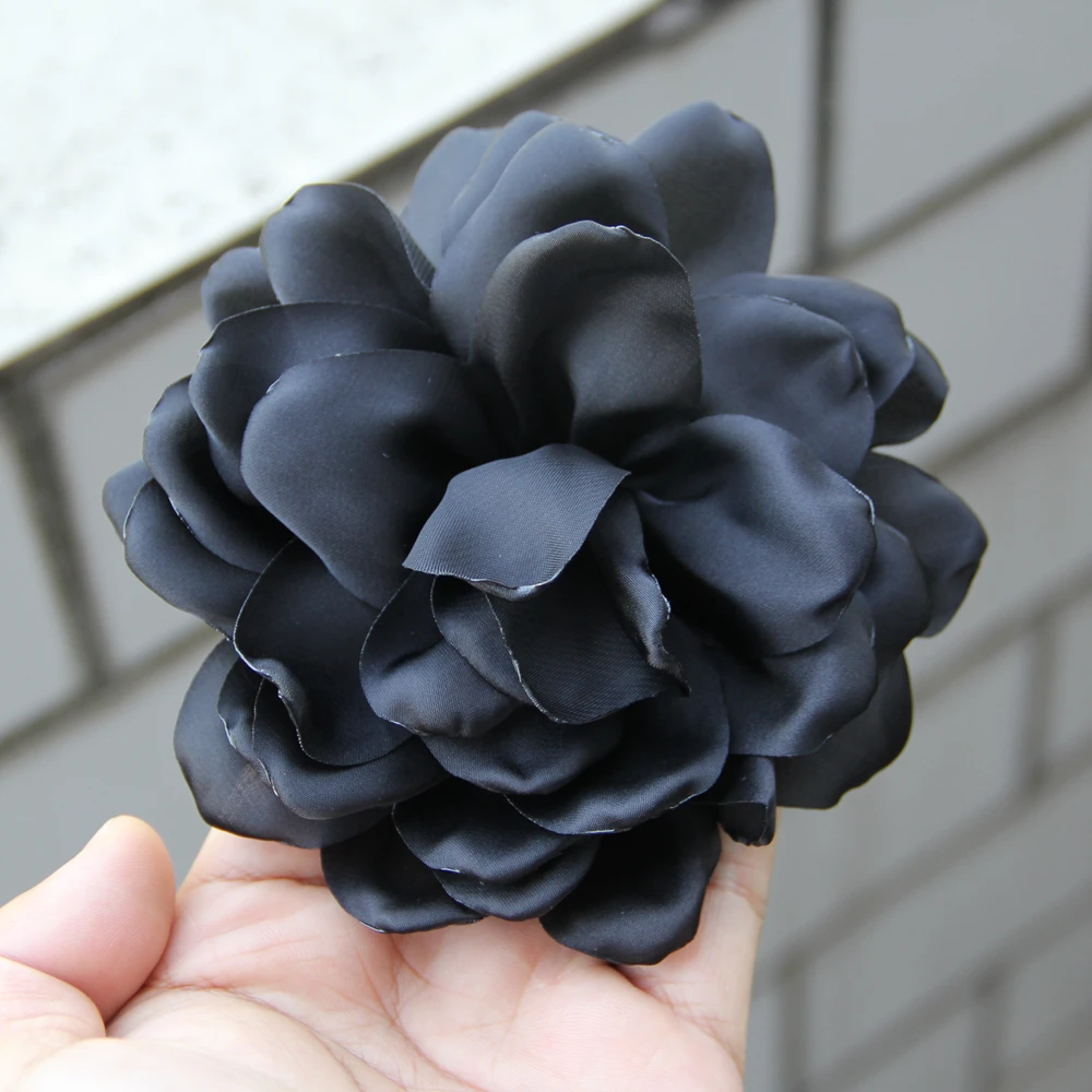 4.3“ Fabric Flower for Brooch Headbands Dress Suit Corsage Floral Multi-layered Fashion DIY Handmade Dress Hair Clip Accessories