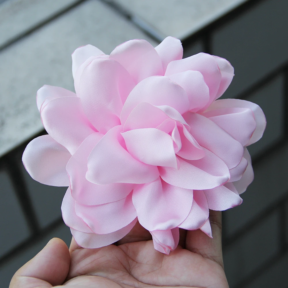 4.3“ Fabric Flower for Brooch Headbands Dress Suit Corsage Floral Multi-layered Fashion DIY Handmade Dress Hair Clip Accessories