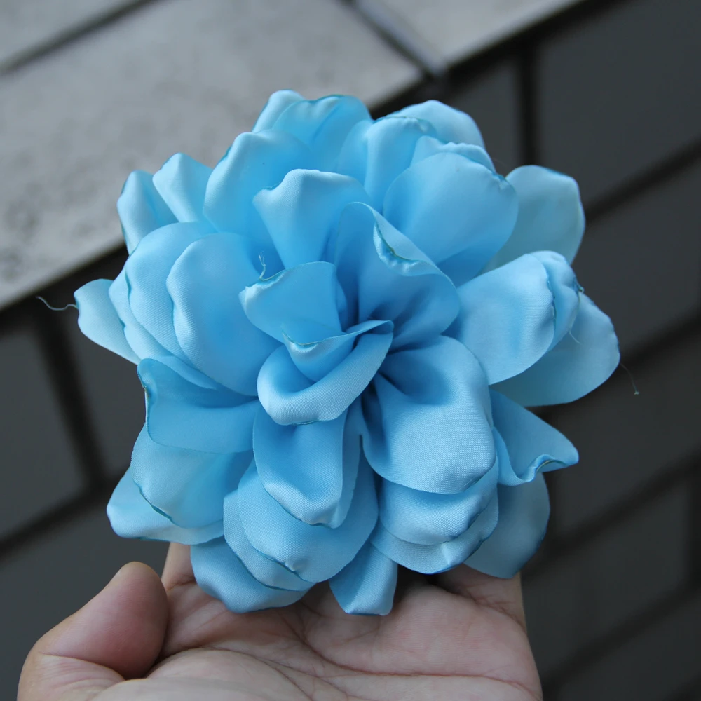 4.3“ Fabric Flower for Brooch Headbands Dress Suit Corsage Floral Multi-layered Fashion DIY Handmade Dress Hair Clip Accessories