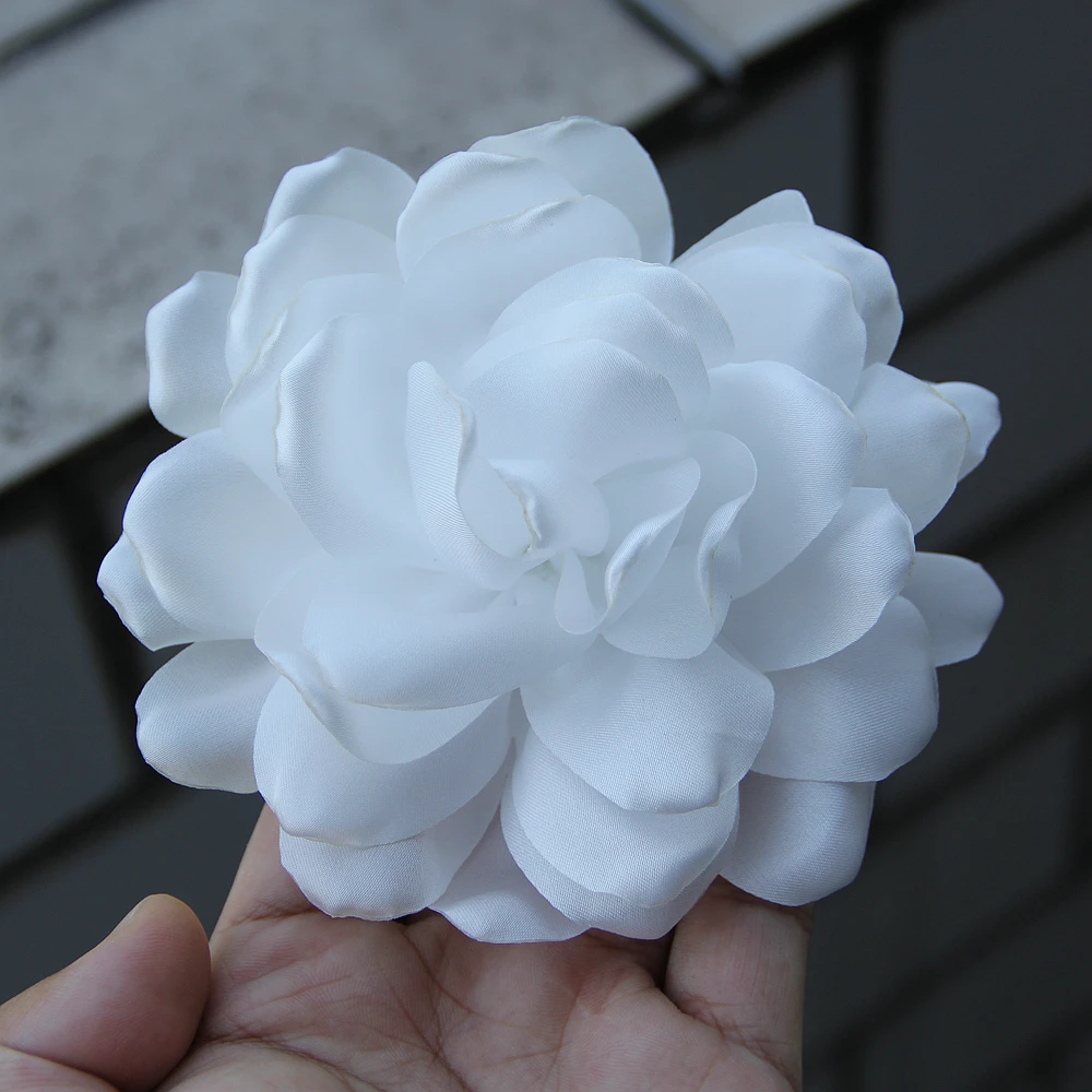 4.3“ Fabric Flower for Brooch Headbands Dress Suit Corsage Floral Multi-layered Fashion DIY Handmade Dress Hair Clip Accessories