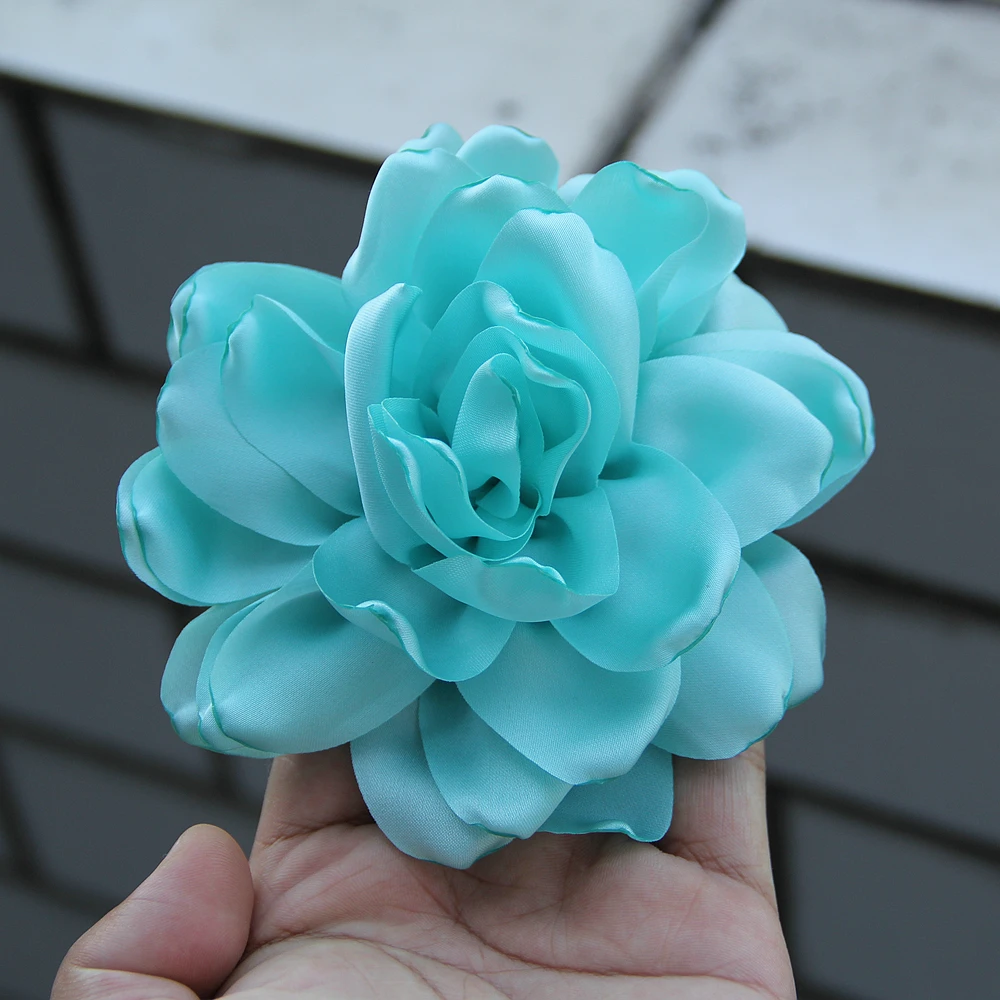 4.3“ Fabric Flower for Brooch Headbands Dress Suit Corsage Floral Multi-layered Fashion DIY Handmade Dress Hair Clip Accessories