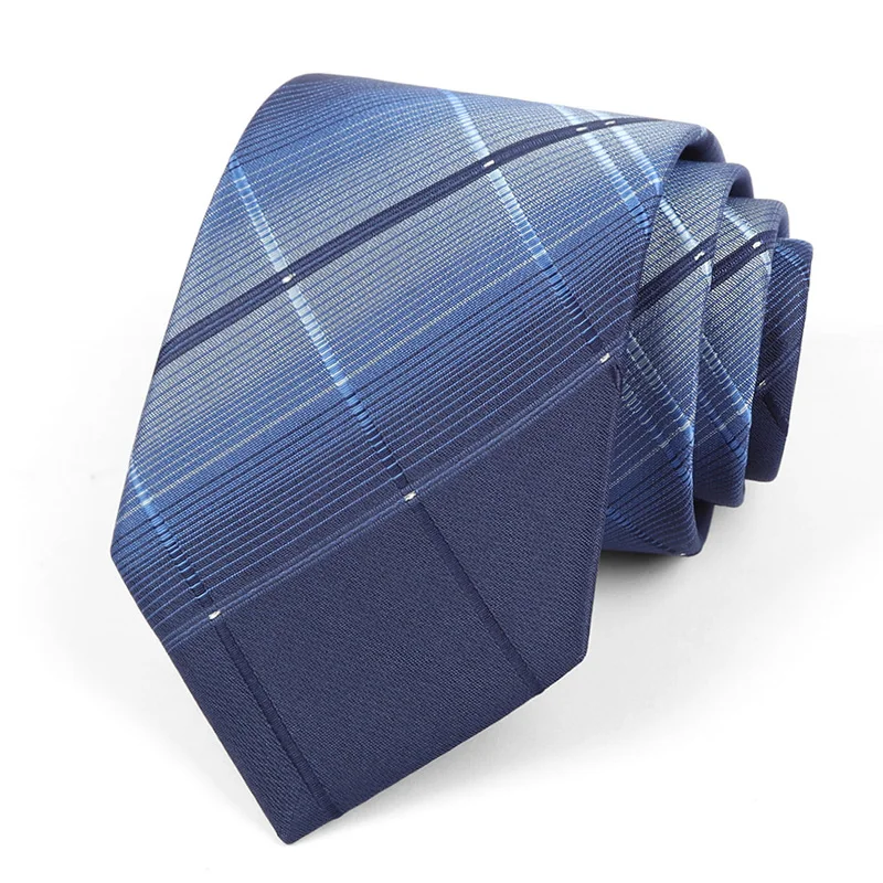 Men's Classic Jacquard Stripes Dot 8cm Polyester Wedding Tie Formal Business Pink Light Color Necktie Accessories Gift For Men