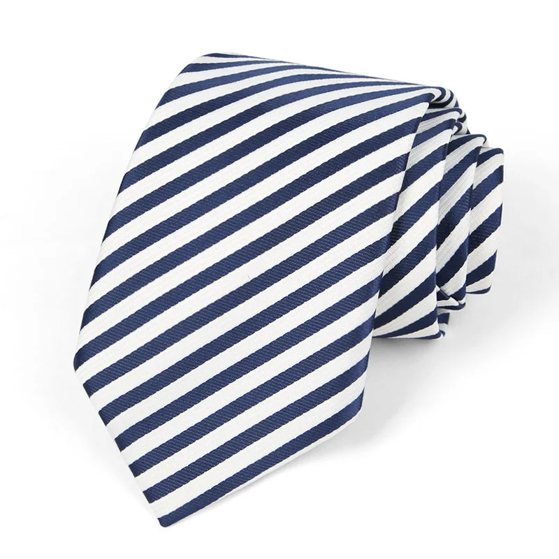Men's Classic Jacquard Stripes Dot 8cm Polyester Wedding Tie Formal Business Pink Light Color Necktie Accessories Gift For Men