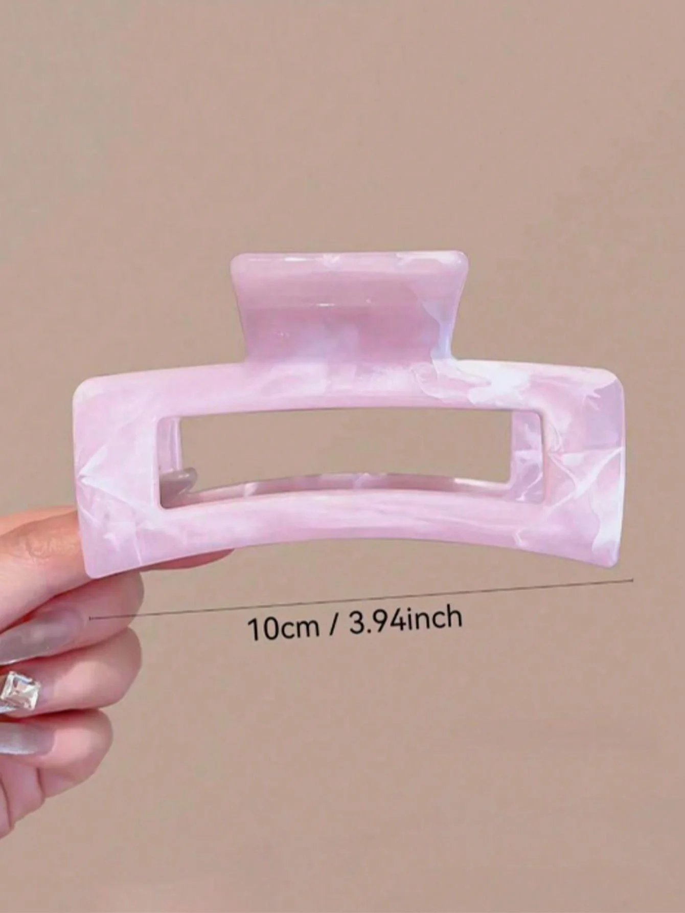 1/3 Pcs 4.33 inches/11cm large gradient color square hair clip high-quality elegant, simple and versatile summer hair accessory