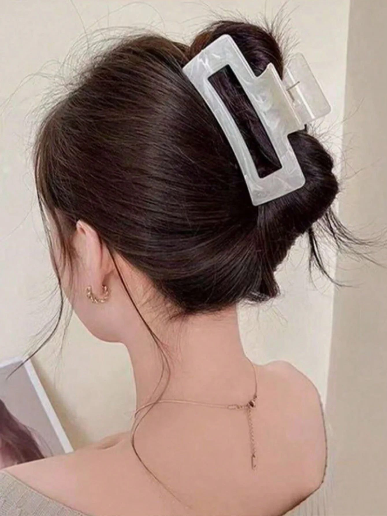 1/3 Pcs 4.33 inches/11cm large gradient color square hair clip high-quality elegant, simple and versatile summer hair accessory