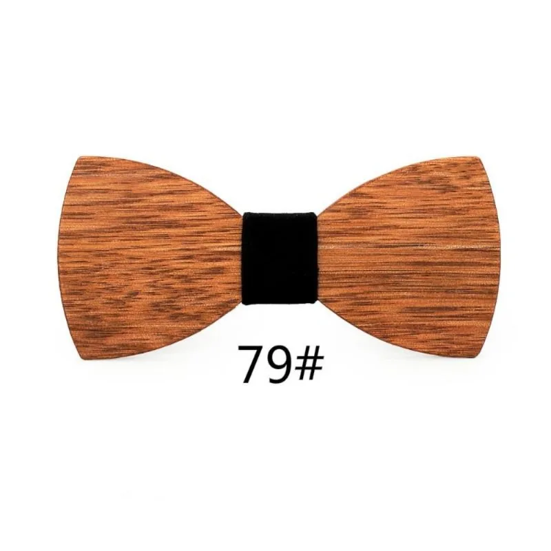 Wood Bow Tie Mens Wooden Bow Ties Party Business Butterfly Cravat Party Ties for Men Wood Ties