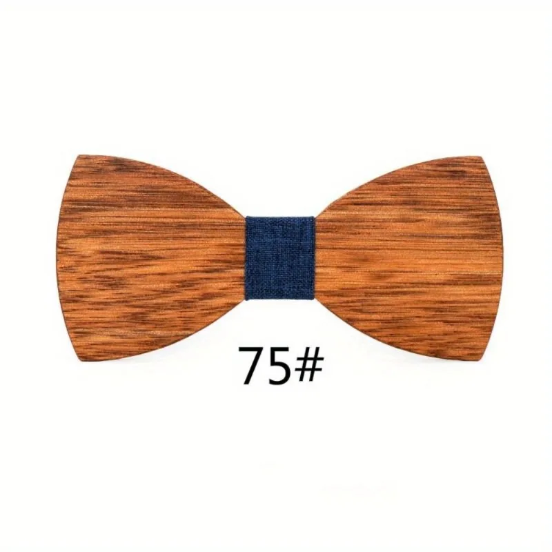 Wood Bow Tie Mens Wooden Bow Ties Party Business Butterfly Cravat Party Ties for Men Wood Ties