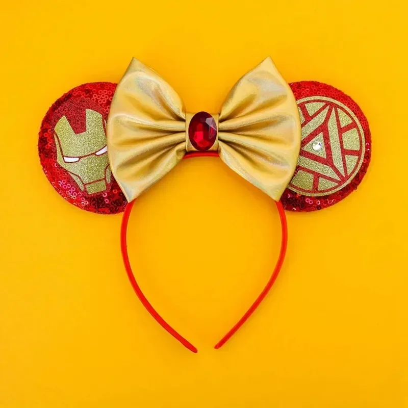 Disney Star Wars R2-D2 Ears Headband Women Cute BB-8 Hairband Girl Sequins Bow Hair Accessories Kids Birthday Festival Gift