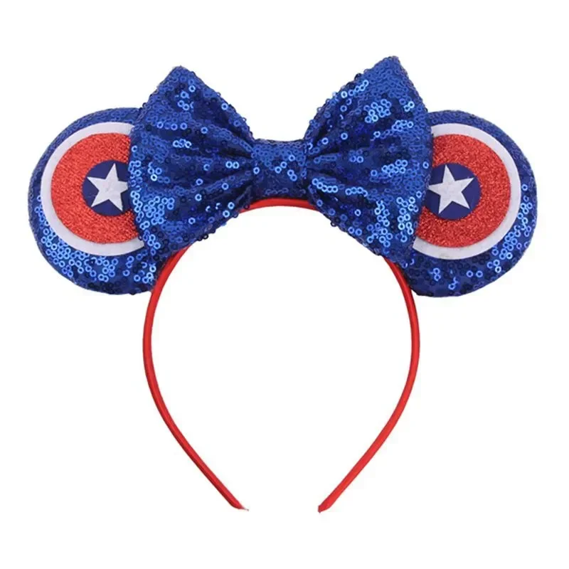 Disney Star Wars R2-D2 Ears Headband Women Cute BB-8 Hairband Girl Sequins Bow Hair Accessories Kids Birthday Festival Gift