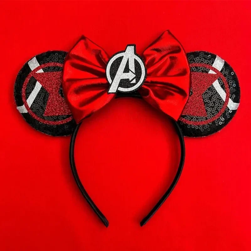 Disney Star Wars R2-D2 Ears Headband Women Cute BB-8 Hairband Girl Sequins Bow Hair Accessories Kids Birthday Festival Gift