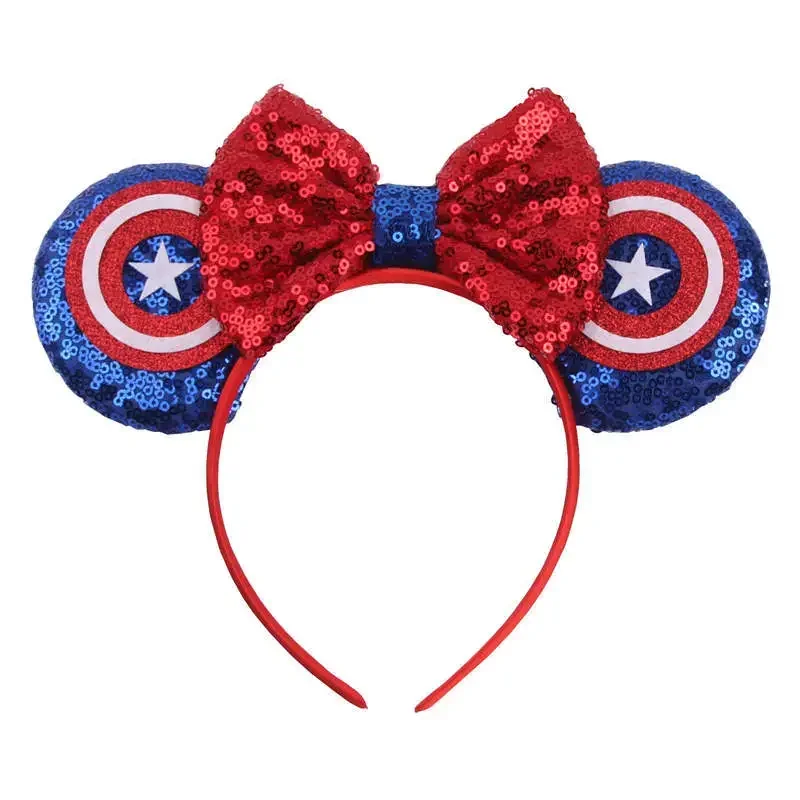 Disney Star Wars R2-D2 Ears Headband Women Cute BB-8 Hairband Girl Sequins Bow Hair Accessories Kids Birthday Festival Gift