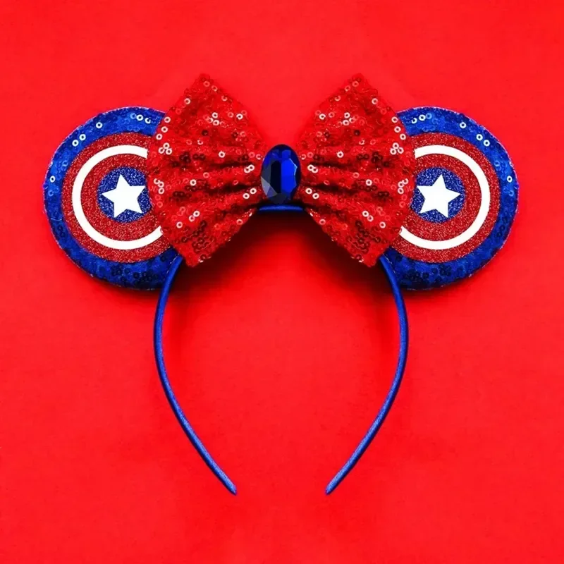 Disney Star Wars R2-D2 Ears Headband Women Cute BB-8 Hairband Girl Sequins Bow Hair Accessories Kids Birthday Festival Gift