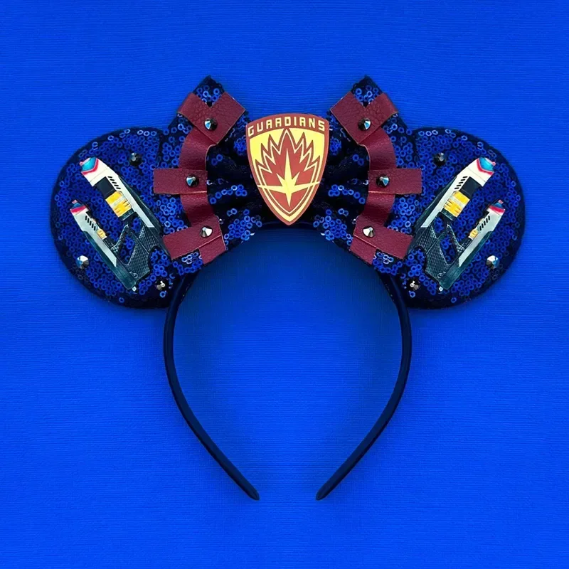 Disney Star Wars R2-D2 Ears Headband Women Cute BB-8 Hairband Girl Sequins Bow Hair Accessories Kids Birthday Festival Gift