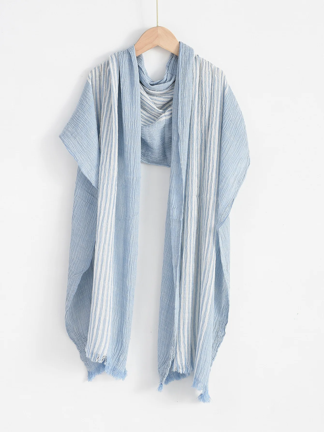 Fashion Patchwork Striped Men's Scarf Cotton Linen Autumn Winter Warm Neckerchief Short Tassel Bufanda Male Accessories Scarves