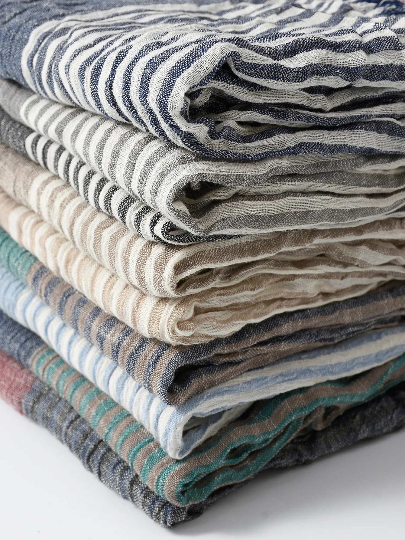 Fashion Patchwork Striped Men's Scarf Cotton Linen Autumn Winter Warm Neckerchief Short Tassel Bufanda Male Accessories Scarves