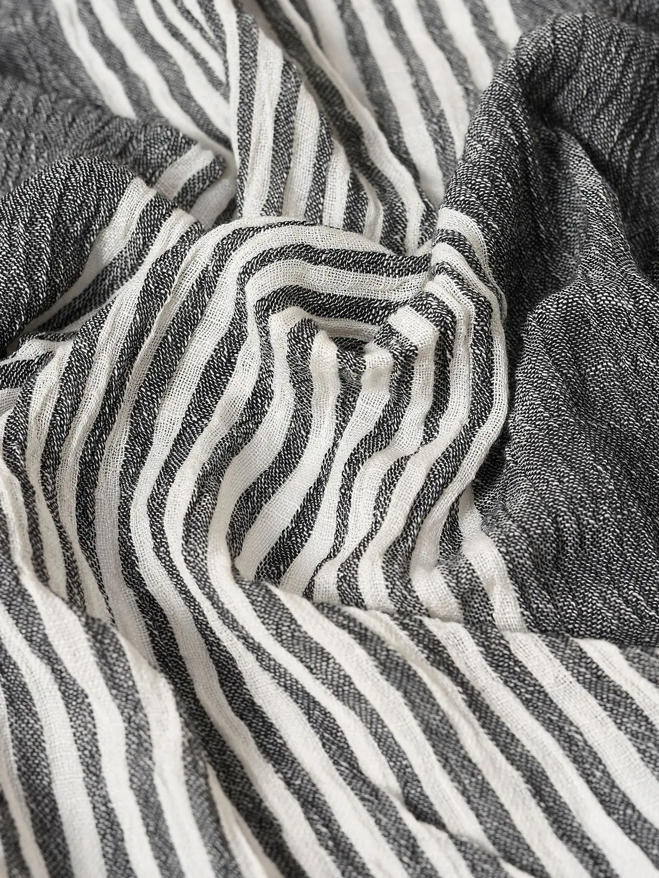 Fashion Patchwork Striped Men's Scarf Cotton Linen Autumn Winter Warm Neckerchief Short Tassel Bufanda Male Accessories Scarves