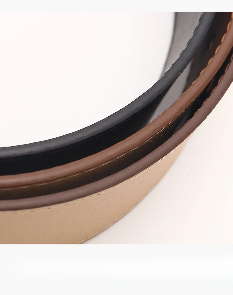 New Versatile Trapezoidal Buckle Wide Women's Belt Fashionable Commuting Casual Style Paired with Jeans Clothing Belt for Women