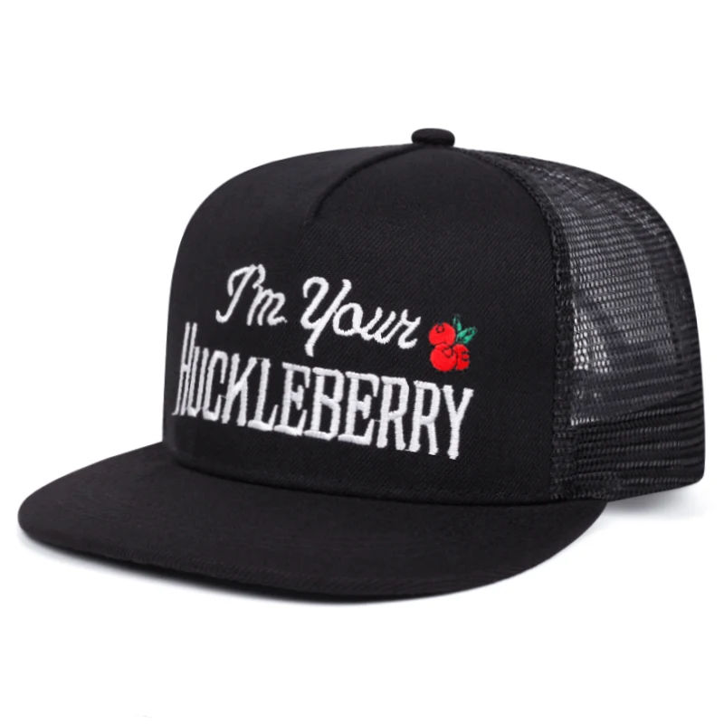 2025 Personalized New Flat Edge Hat letters Creative Embroidered Street HipHop Hat Outdoor Leisure Sunshade Baseball Hat Net Hat