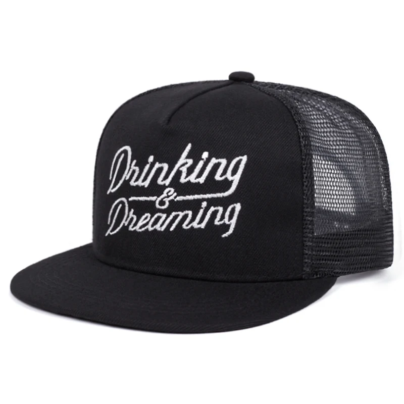 2025 Personalized New Flat Edge Hat letters Creative Embroidered Street HipHop Hat Outdoor Leisure Sunshade Baseball Hat Net Hat