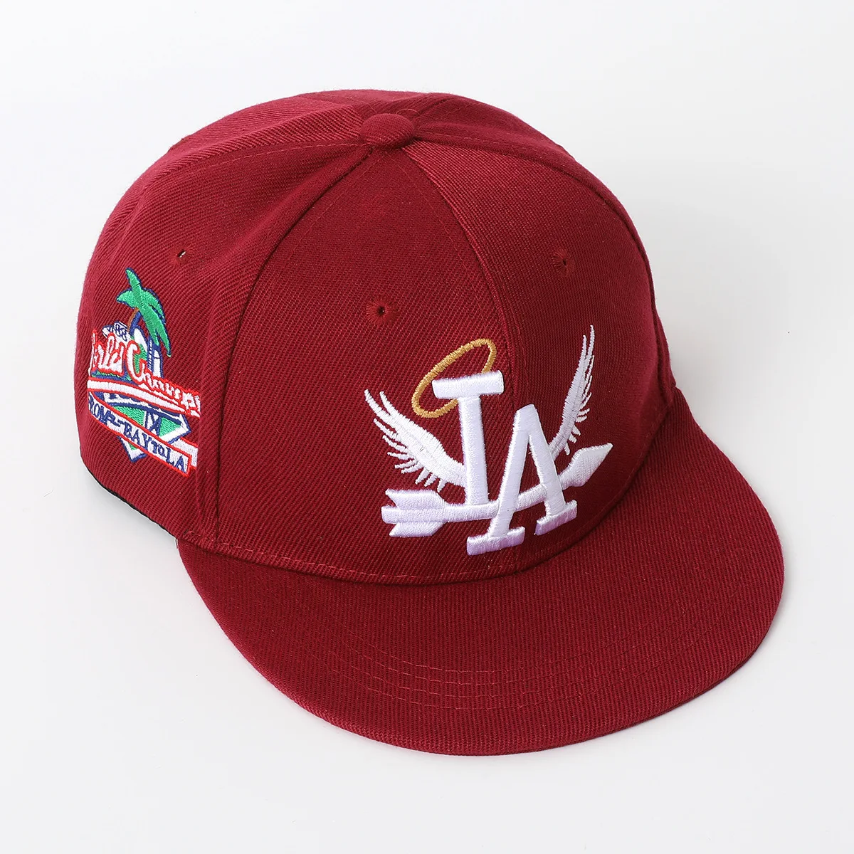 Fashion Unisex Lette Embroidery Baseball Caps Los Angeles Snapback Hat Angel Wings Hip Hop Caps Outdoor Adjustable Casual SunHat