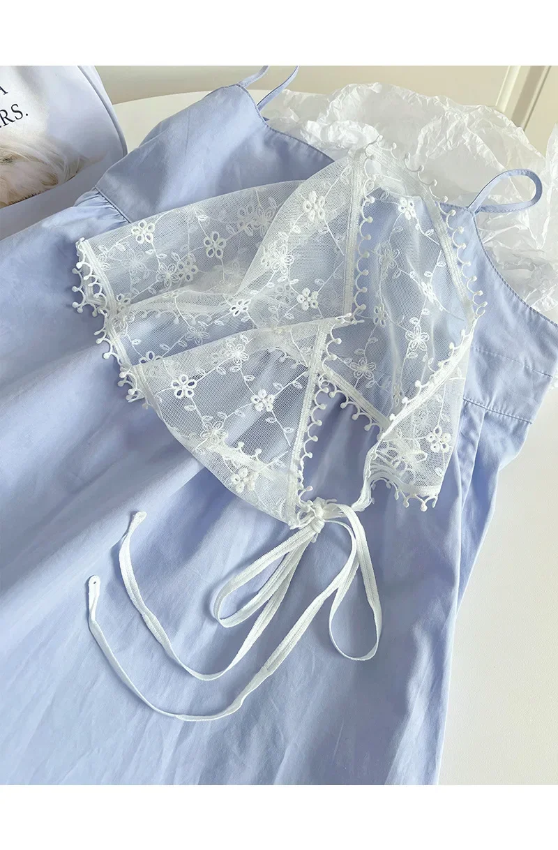 Women French Country Style Lace Mesh Triangle Scarf Spring Summer Floral Hair Scarf Elegant Headwrap Bohemian Hair Accessories