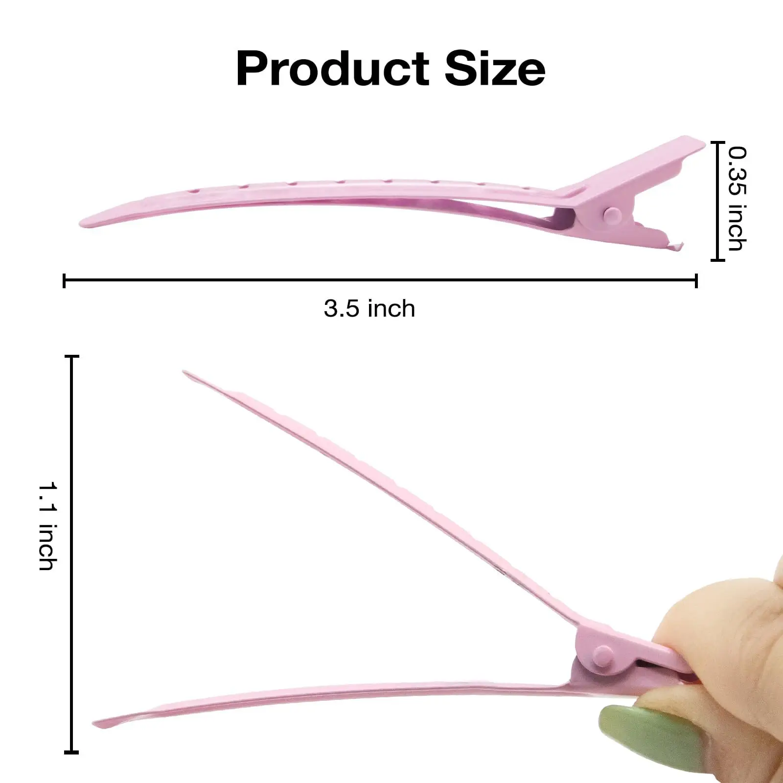 10pcs/lot Metal Duckbill Clip Curly Hairpin Barrettes Hair Styling Clips Clamps Haircut Hairclip Tools Fluffy Hair Root Barrette