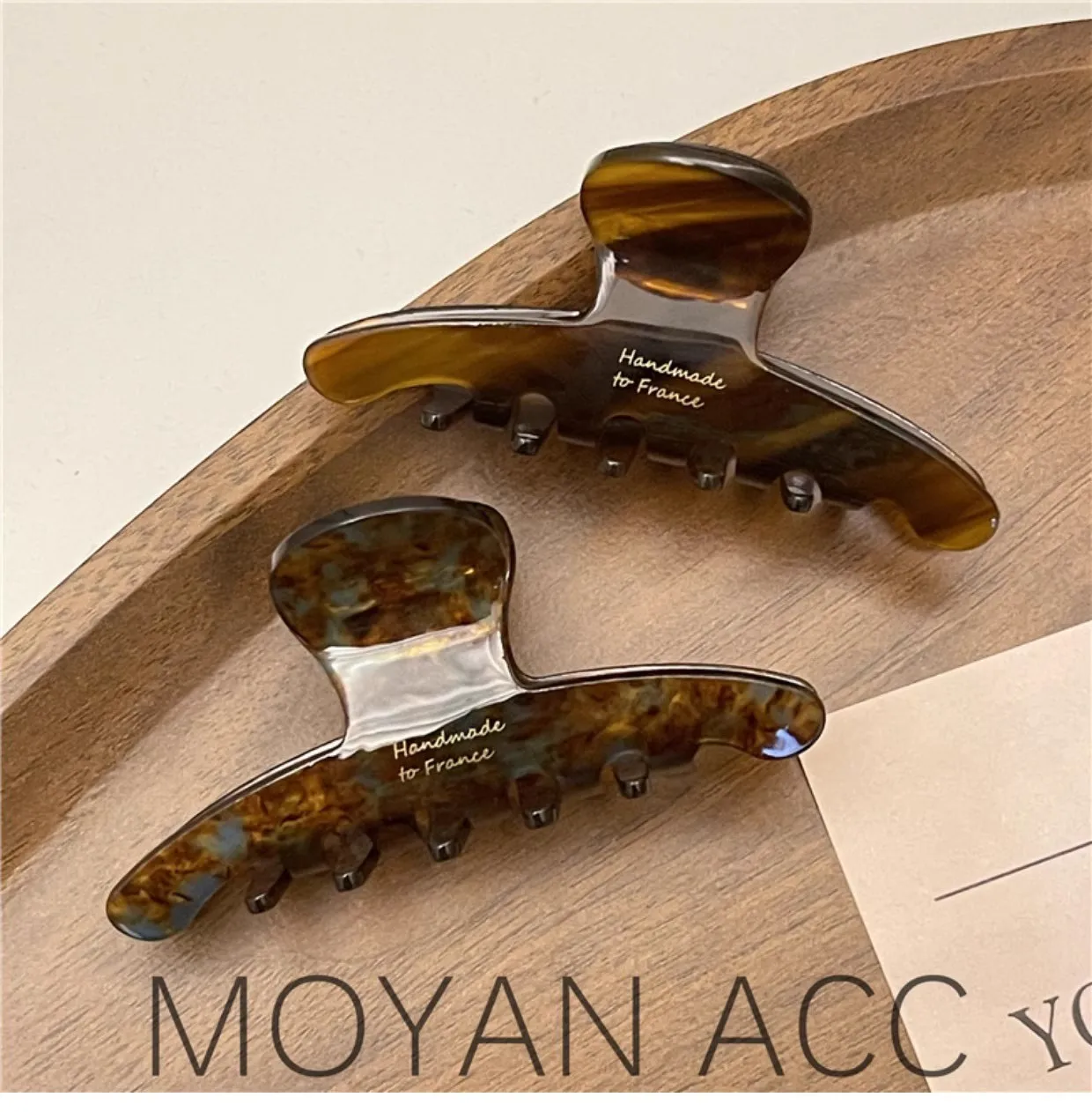 Women Acetate Leopard Hair Claw Hair Claws Chic Barrettes Crab Hairpins Styling Clips Girls Lady Headwear Hair Accessories