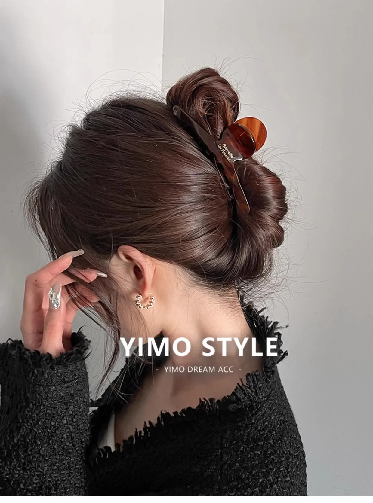 Women Acetate Leopard Hair Claw Hair Claws Chic Barrettes Crab Hairpins Styling Clips Girls Lady Headwear Hair Accessories