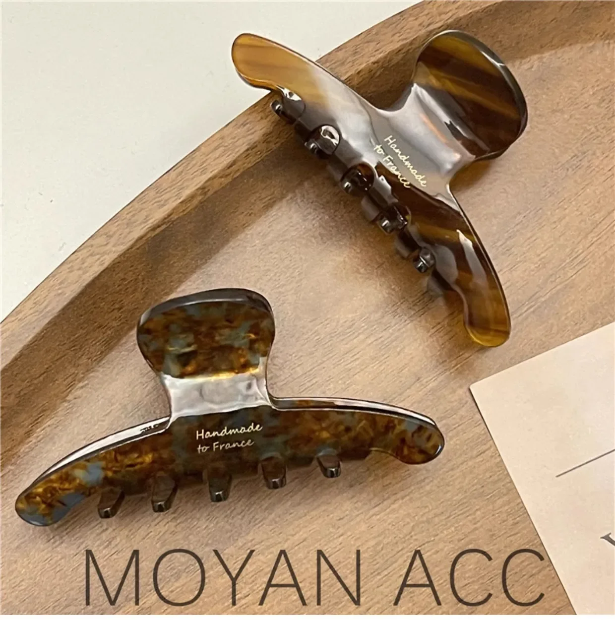 Women Acetate Leopard Hair Claw Hair Claws Chic Barrettes Crab Hairpins Styling Clips Girls Lady Headwear Hair Accessories