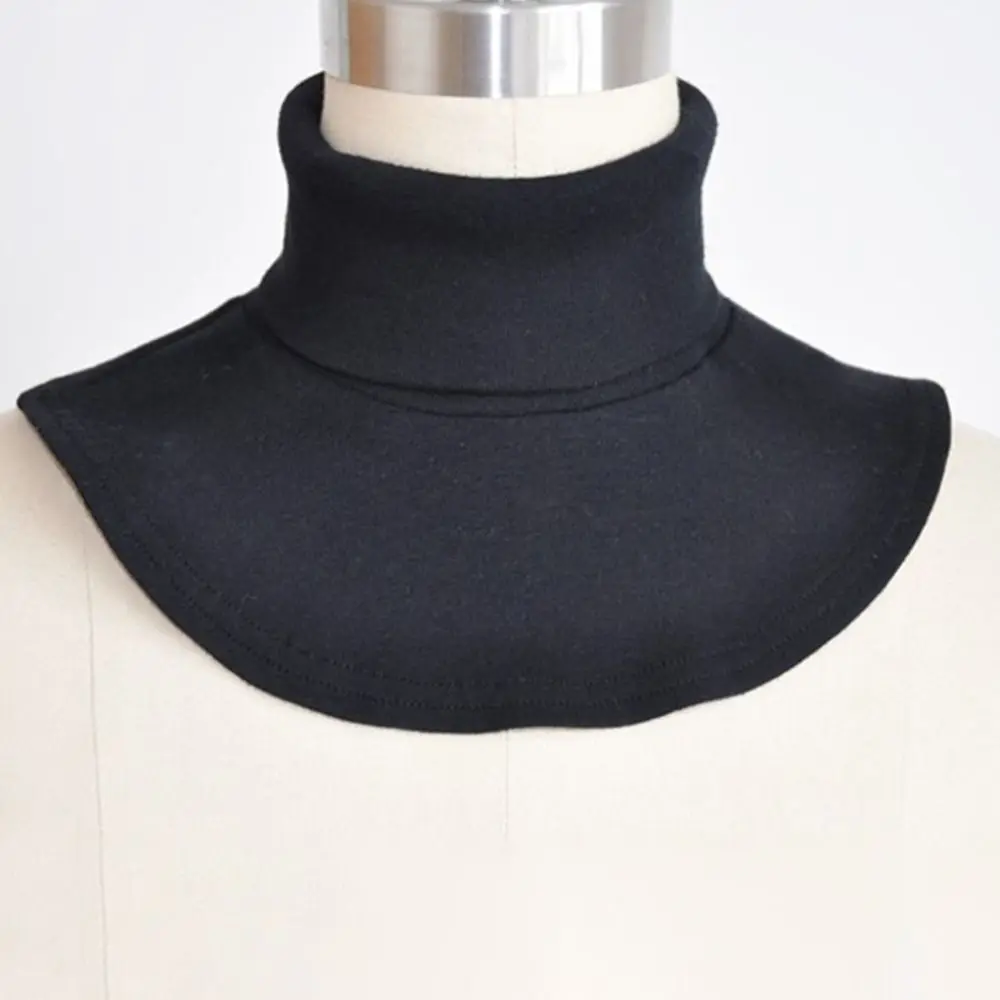 Multicolor CottonTurtleneck Fake Collar Islamic Hijab Extensions Collars Solid Color Neck Cover Half Top False Shirt Collar