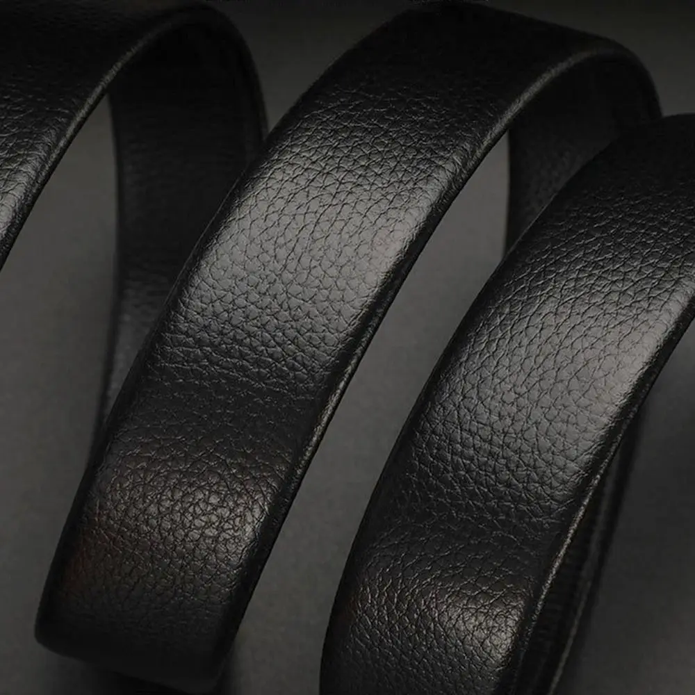 Men Business Time To Run Belt Man Automatic Buckle Leather Belt Golden Waist Buckle Males Luxury Belt Rhinestone Decoration