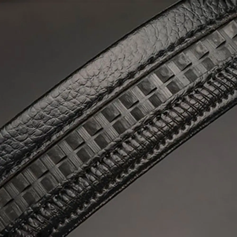 Men Business Time To Run Belt Man Automatic Buckle Leather Belt Golden Waist Buckle Males Luxury Belt Rhinestone Decoration