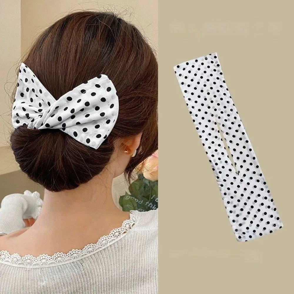 Women's Adjustable Bow-shaped Hairpin Device Sweet and Lovely Hairpin Fast Hair Bun Hair Styling Tools Braid Hair Accessories