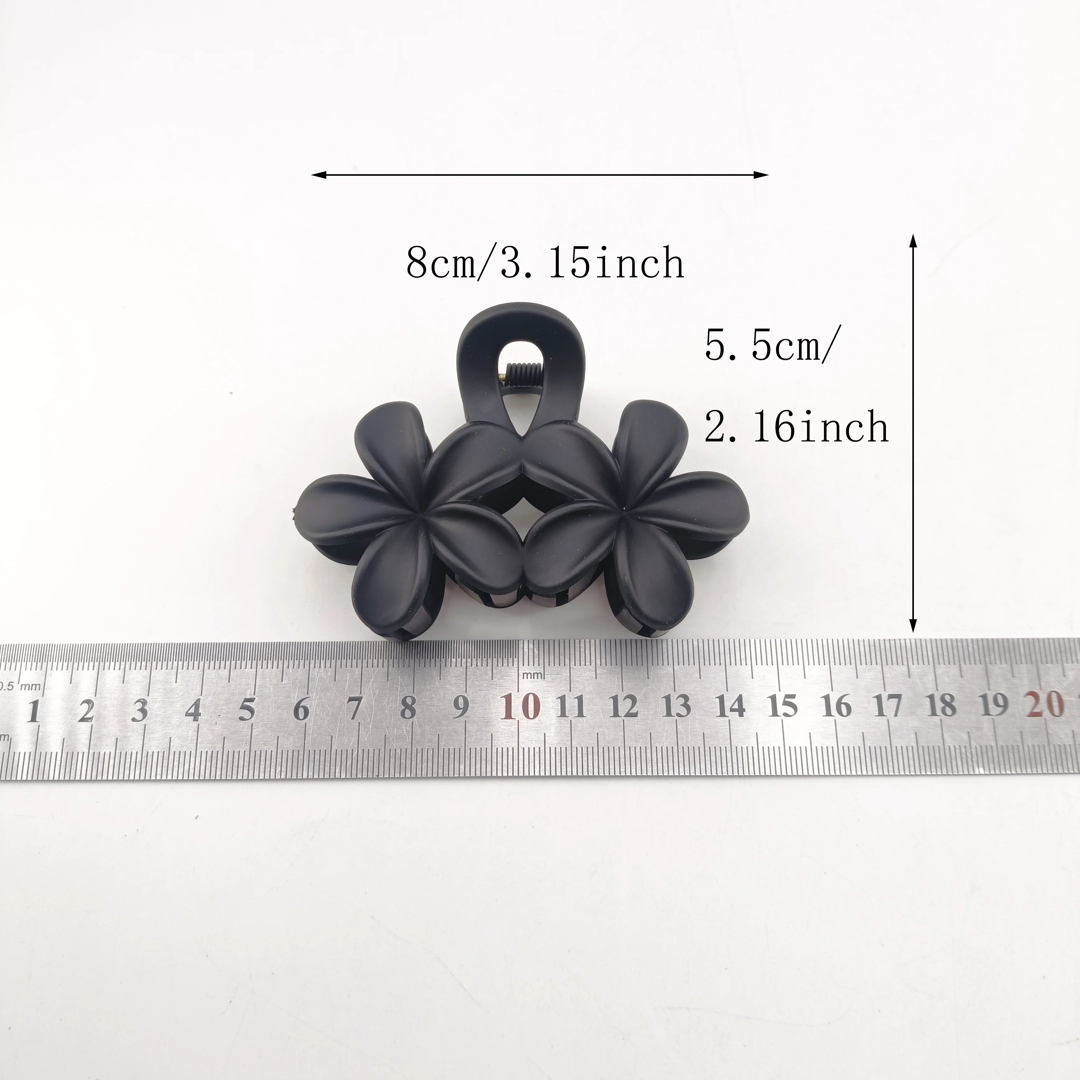 Flower Hair Claw Clips Non-Slip Matte 1/2 PCS Flower Hair Clips Women Cute Hair Clips, Hawaiian Hair Flower Clip Large Plumeria