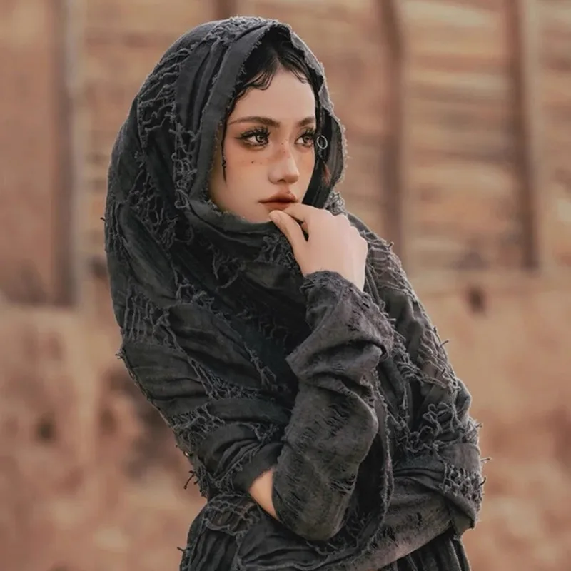 NEW Retro Apocalyptic Scarf Cape – Photo Studio Prop Fantasy Dune Costume Unisex Steampunk Outdoor Fashion