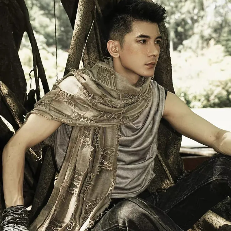 NEW Retro Apocalyptic Scarf Cape – Photo Studio Prop Fantasy Dune Costume Unisex Steampunk Outdoor Fashion