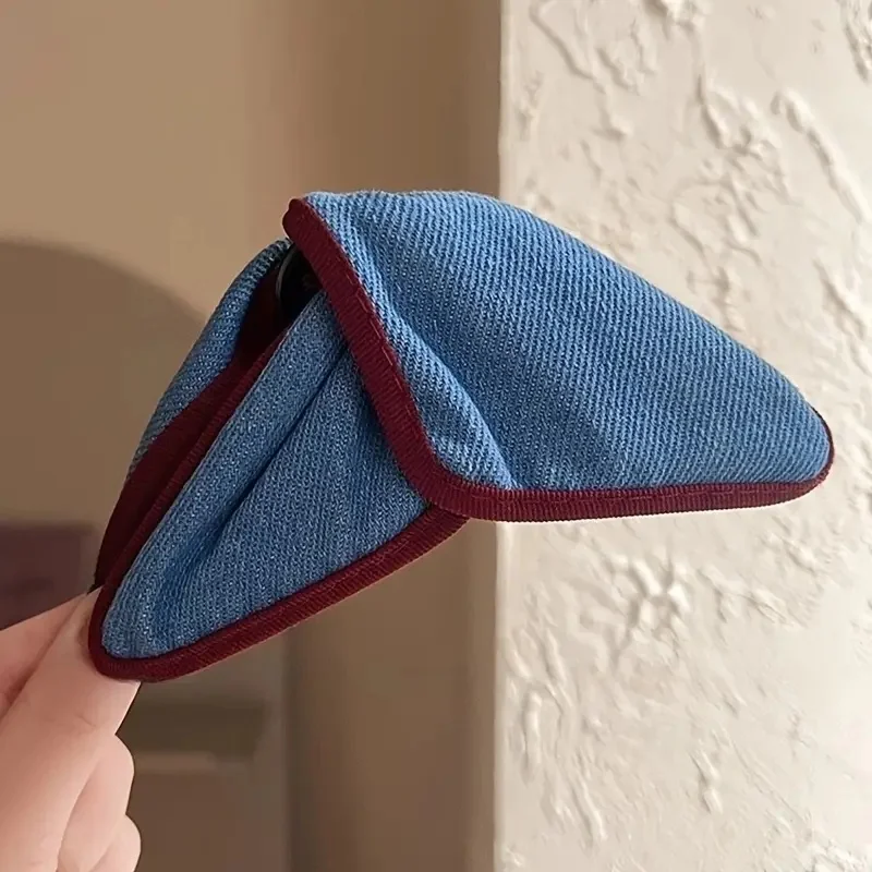 Single Vintage Hair Clip Bow Retro Elegant Hair Accessory for Ponytails & Updos, No-Slip Hair Claw Clip for Women