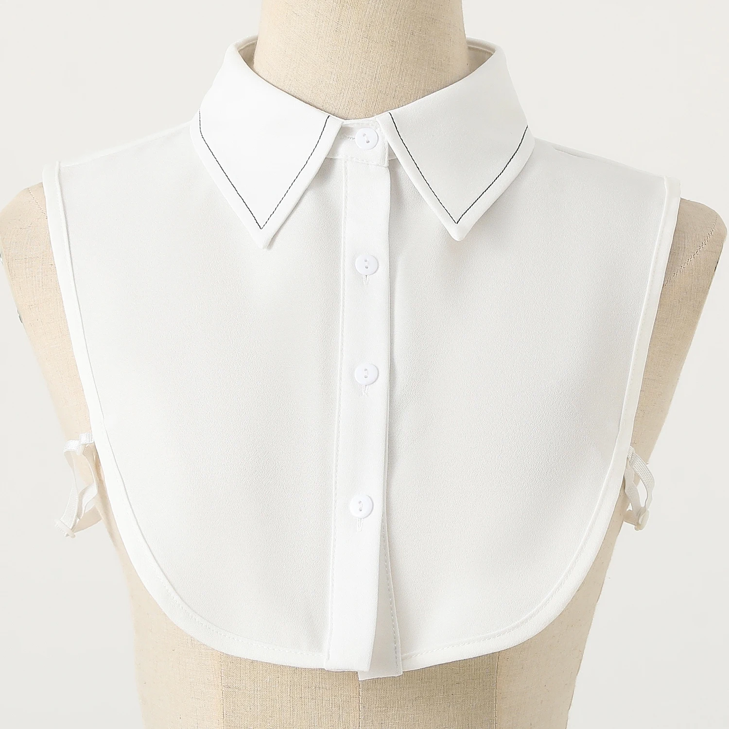 1 Piece of Decorative Fake Collar for Women, Versatile Fake Collar, Exquisite Shirt Fake Collar, Base Layer with Embroidery, Sui