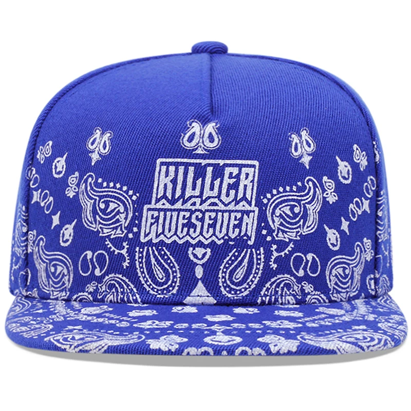 2025 New West Coast Cashew Flower Street Hip Hop Hat Outdoor Cycling Skateboard Hat Sunshade Hat Neutral Flat Edge Baseball Hat