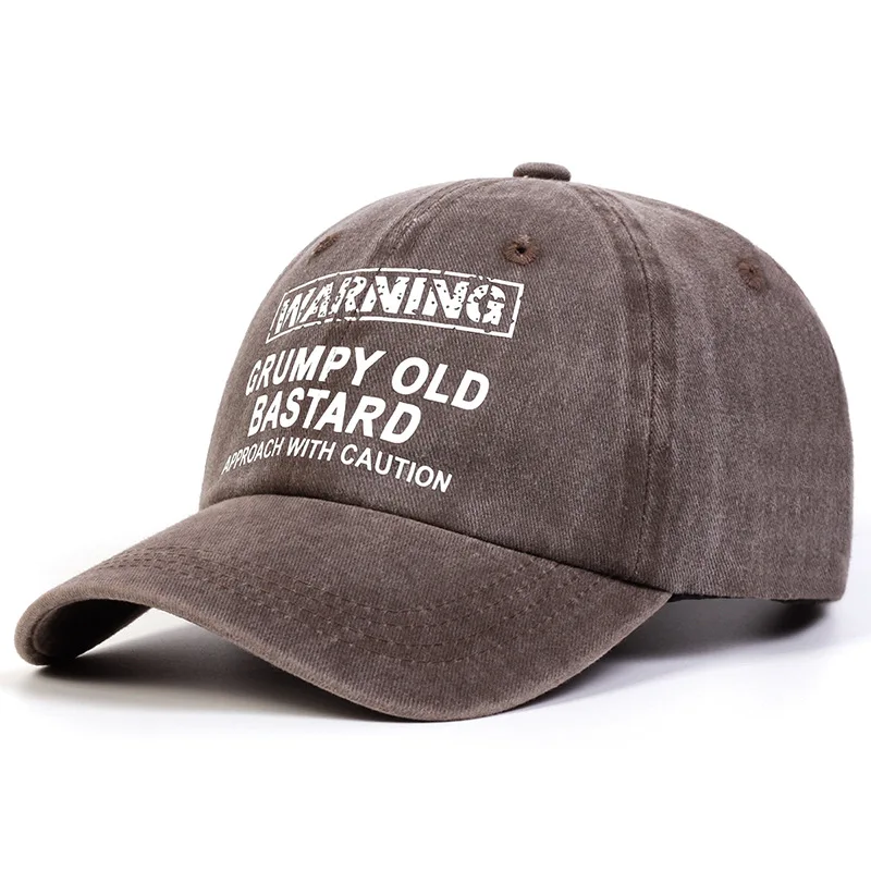 Letter printed baseball cap, daily leisure travel, sun protection, hiking, duckbill cap, camping, party