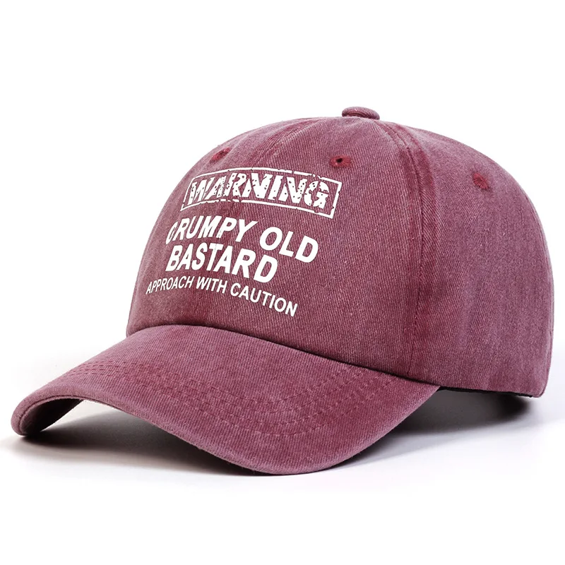 Letter printed baseball cap, daily leisure travel, sun protection, hiking, duckbill cap, camping, party