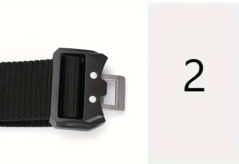 Men Belt Army Outdoor Hunting Tactical Outdoor Mountaineering Multifunctional Tactical Nylon Canvas Woven Trouser Belt