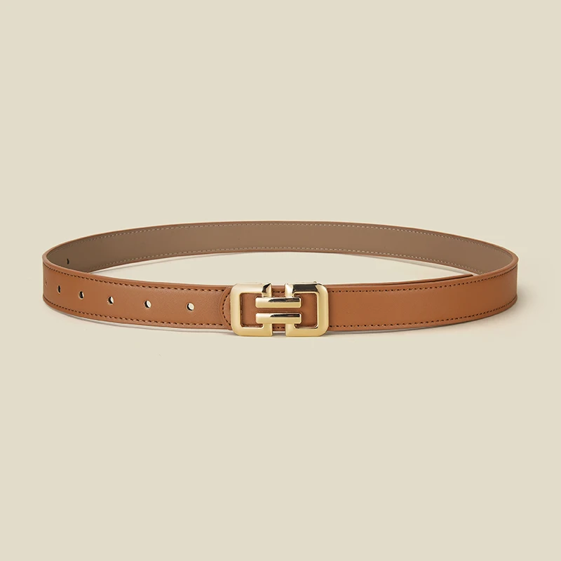 1-3pcs Luxury Women's Geometric Smooth Buckle Color Belt Fashion Women Jeans Skirt PU Belt Trendy Women's Unique Design