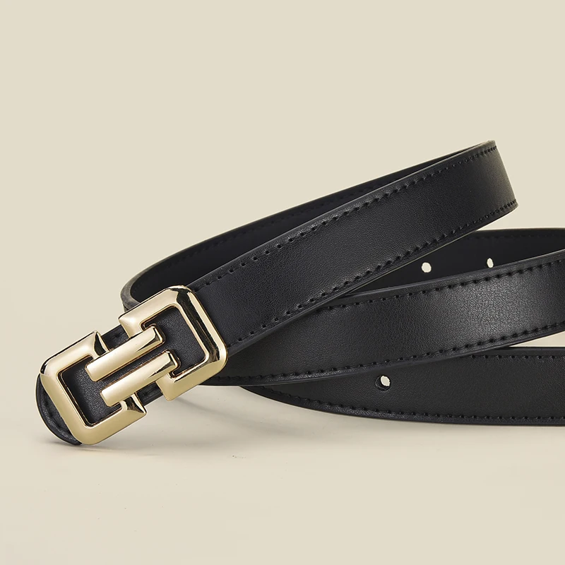 1-3pcs Luxury Women's Geometric Smooth Buckle Color Belt Fashion Women Jeans Skirt PU Belt Trendy Women's Unique Design