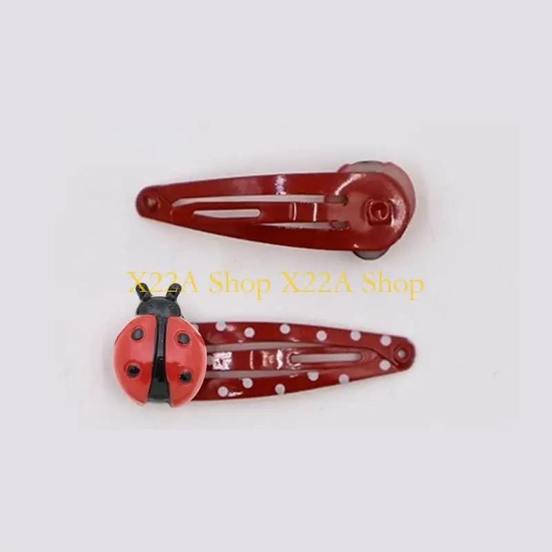 Unique Funny Ladybugs Hairpin 4PCS for Female Bright Color Animal Hair Clip Barrettes Side Hair Clip Women Kids Girl Hair Clip