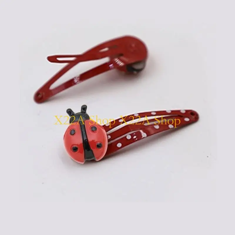 Unique Funny Ladybugs Hairpin 4PCS for Female Bright Color Animal Hair Clip Barrettes Side Hair Clip Women Kids Girl Hair Clip