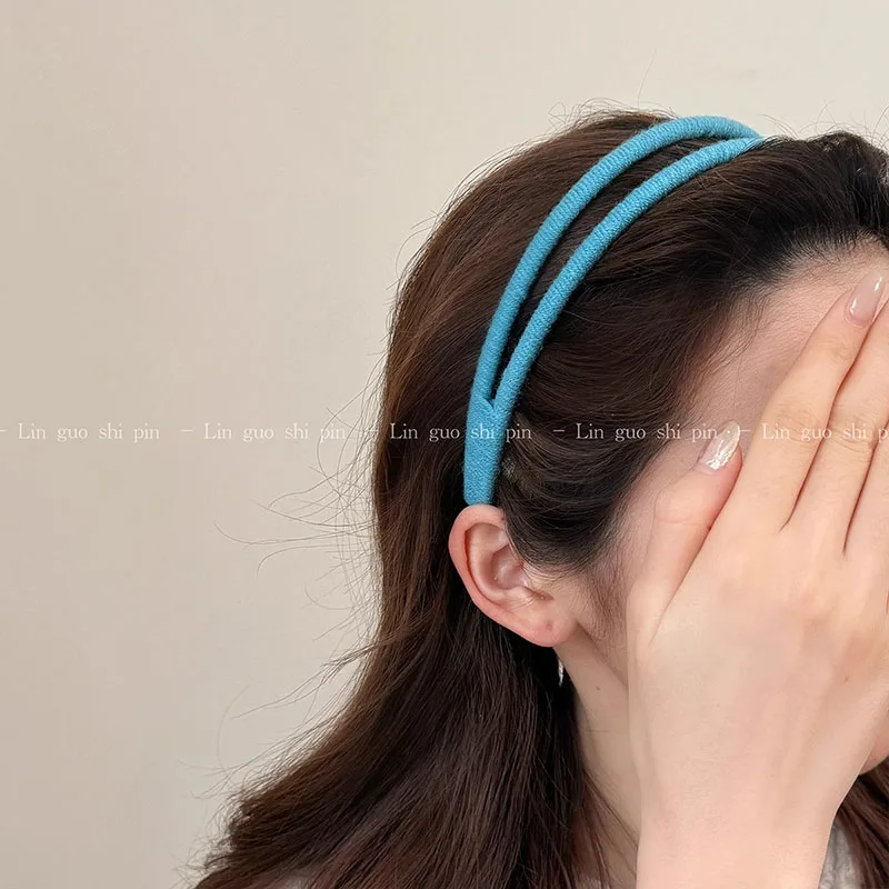 Korean Solid Wool Yarn Simple Hairband For Women Girls Sweet Hair Ornament Headband Hair Hoop Hair Band Fashion Hair Accessories